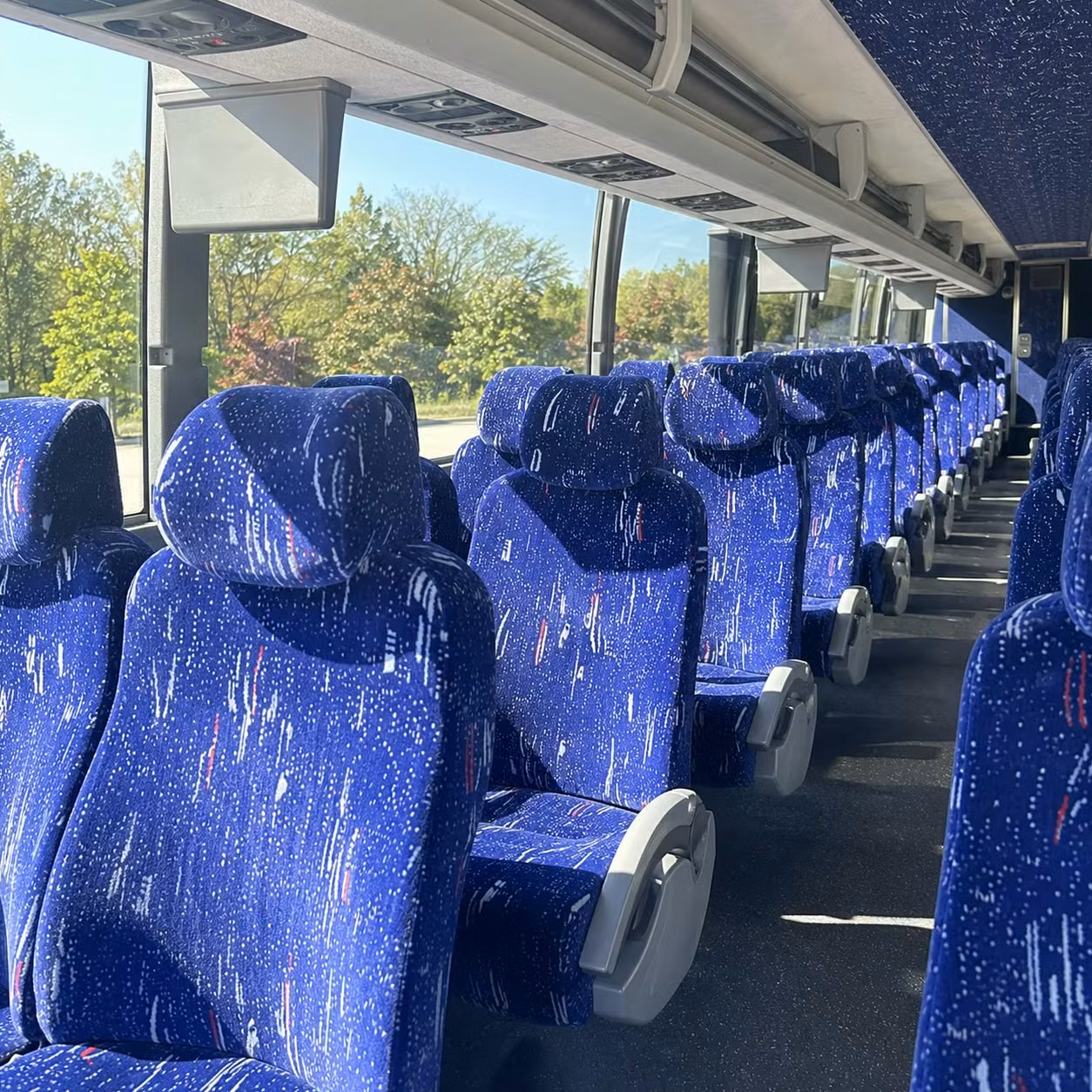 baltimore charter bus interior