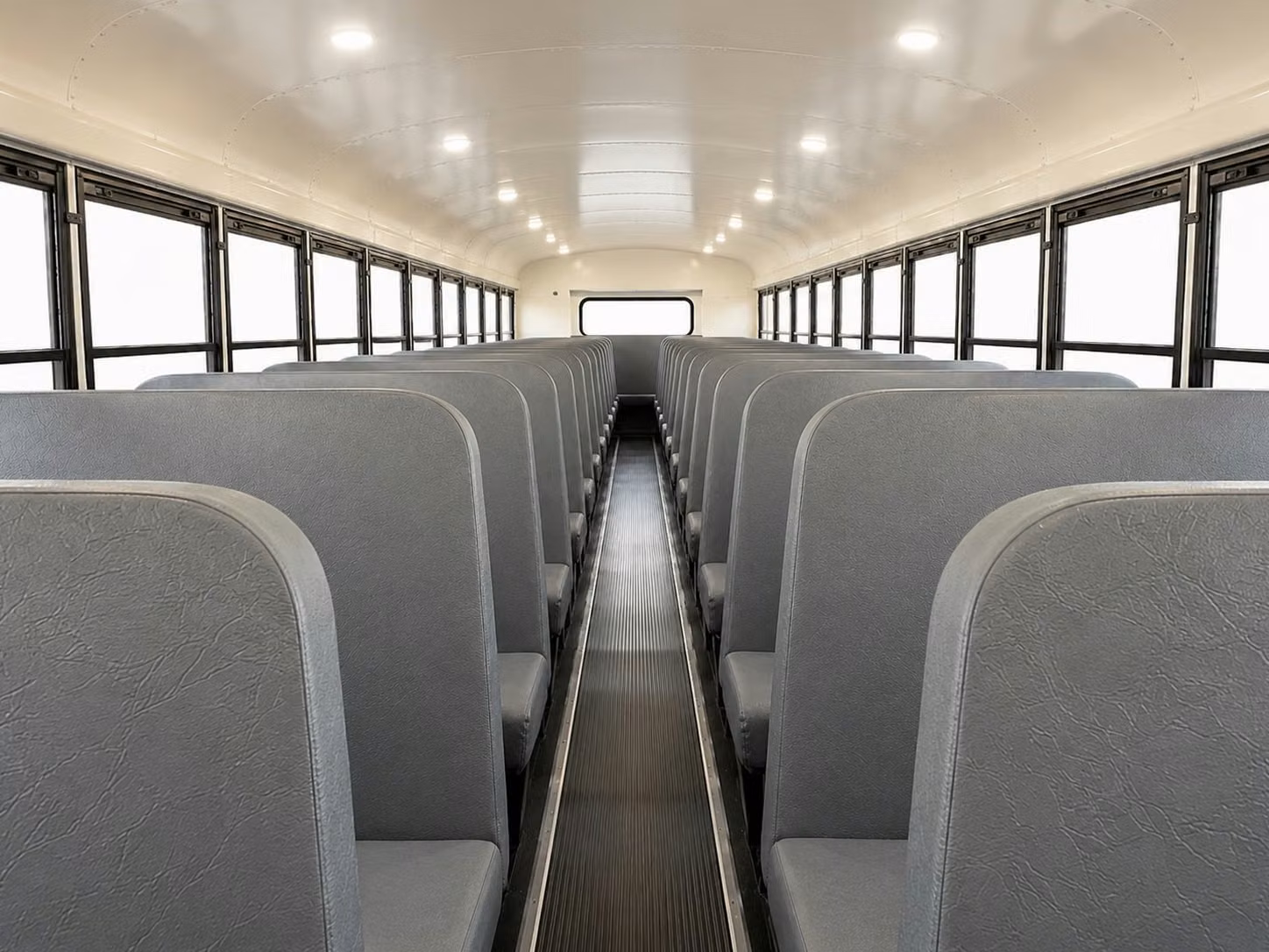 school bus inside
